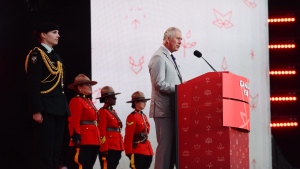 Prince Charles speaks during Canada 150 celebrations on Parliament Hill in Ottawa on Saturday, July 1, 2017. (THE CANADIAN PRESS/ Sean Kilpatrick)