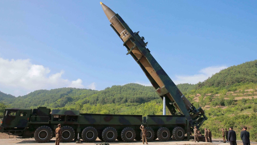 North Korea's Hwasong-14 ICBM missile launcher