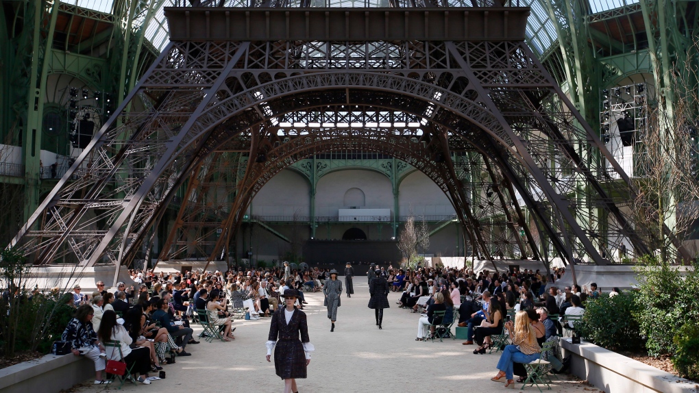 Chanel aims high with starry 'Eiffel Tower' Paris show