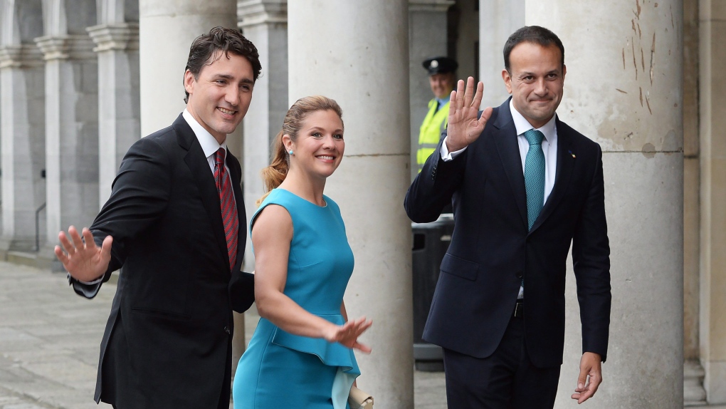 Justin Trudeau, Leo Varadkar in Dublin