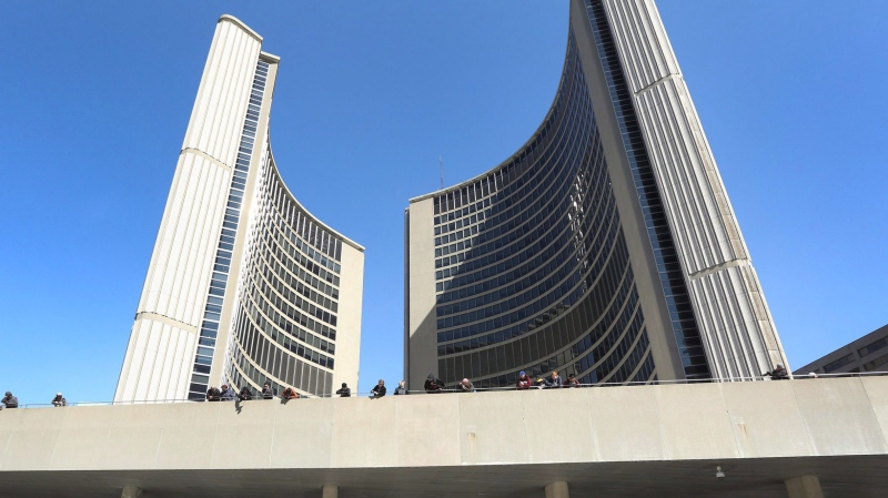 Toronto city hall is pictured in this 2016 file photo. (Peter Power/The Canadian Press)