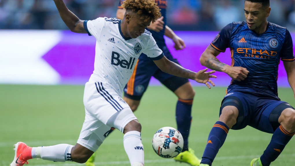 Yordy Reyna in action against NYCFC