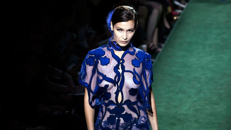Bella Hadid for Fendi's Haute Couture