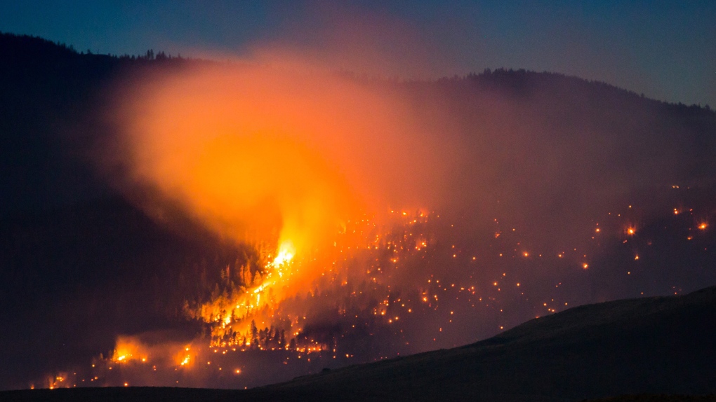 Wildfire near Ashcroft, B.C.