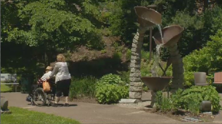 Veterans' memorial garden