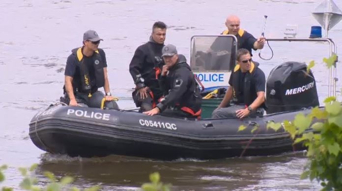Montreal police search boat