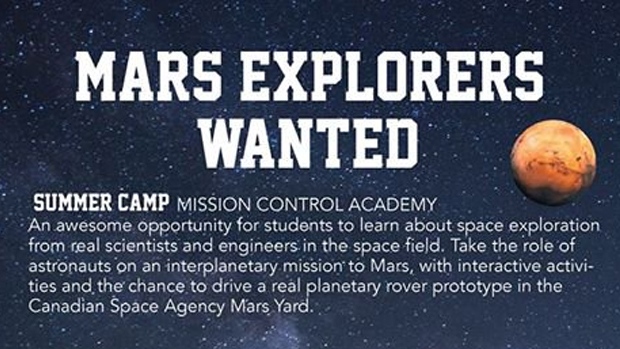 Summer space camp at Ashbury College