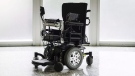 A self-driving wheelchair is photographed at the University of Toronto on Thursday, July 20, 2017. A team of Canadian researchers and robotics experts say they've developed cost-effective technology that would allow power wheelchairs to drive themselves. THE CANADIAN PRESS/Christopher Katsarov. 