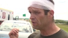 Brad Cummins said he was run over during a road rage incident on the Anthony Henday on Sunday, July 23, 2017.