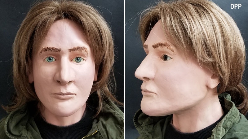 OPP have released a new clay facial reconstruction in hopes of identifying human remains recovered in Algonquin Park in 1980.