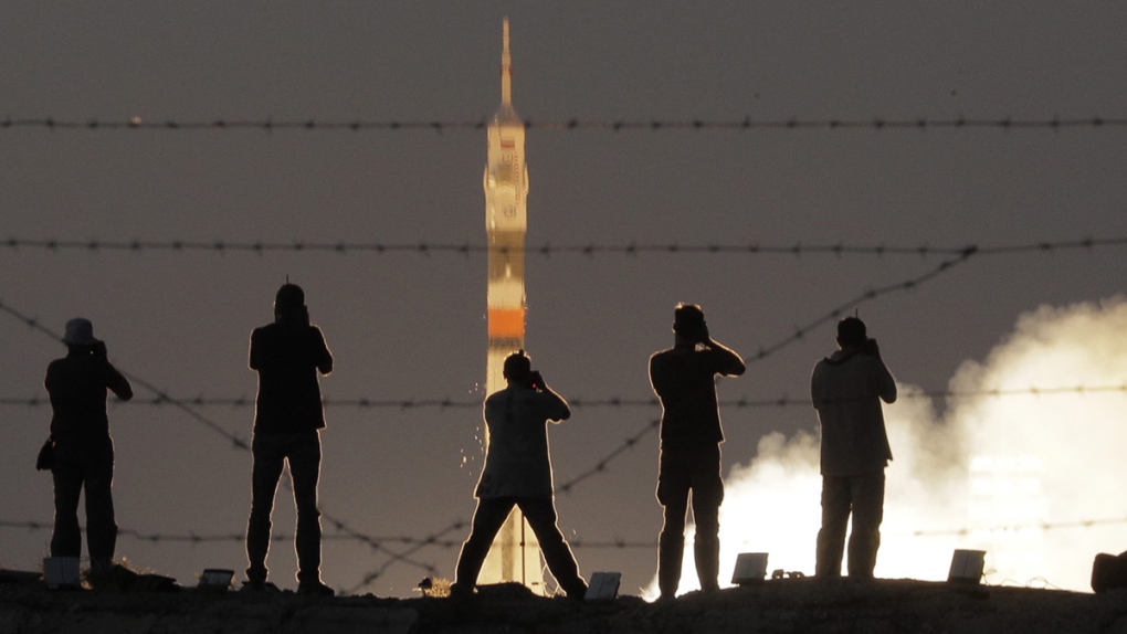 Soyuz-FG rocket booster launch