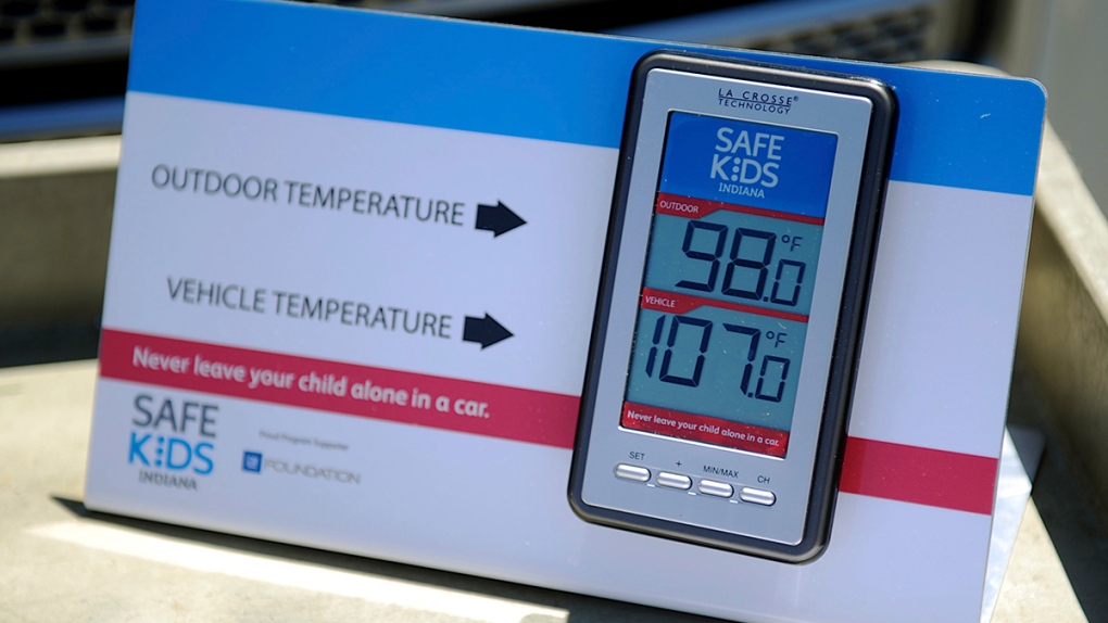 Closed vehicle temperature monitor