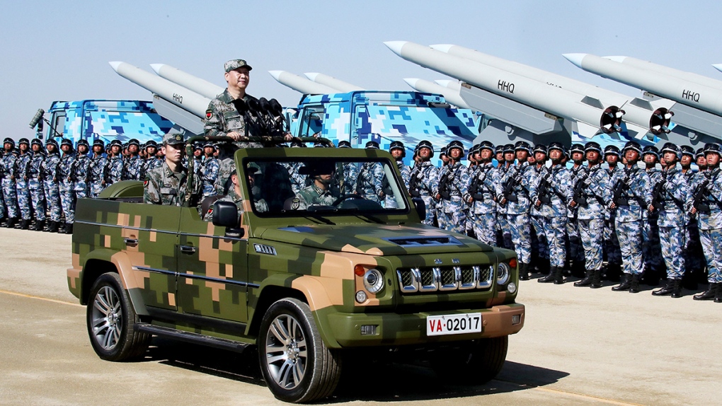Chinese President Xi Jinping at military parade