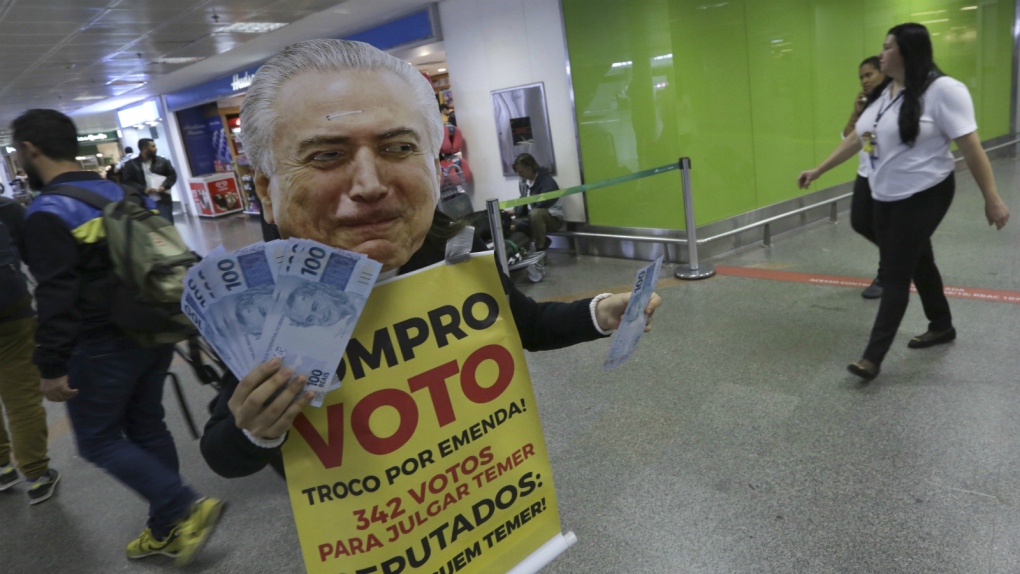 Activists slam Brazil president over bribery claim