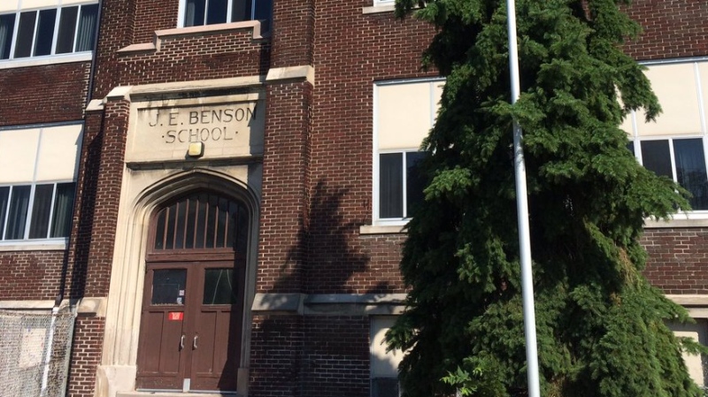 The former JE Benson Public School is now for sale on Wednesday, August 2, 2017. (Michelle Maluske / CTV Windsor)