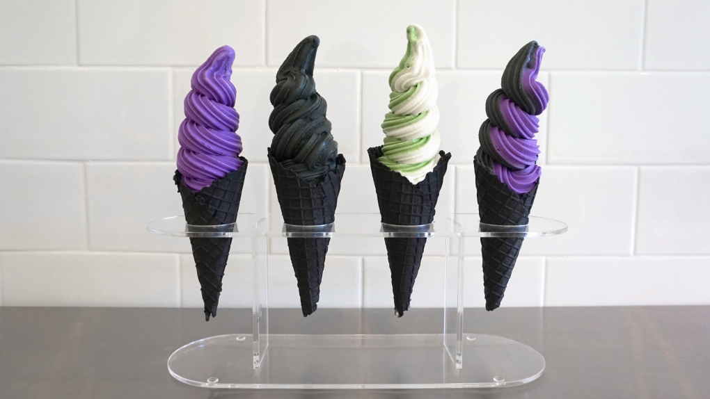 activated charcoal ice cream