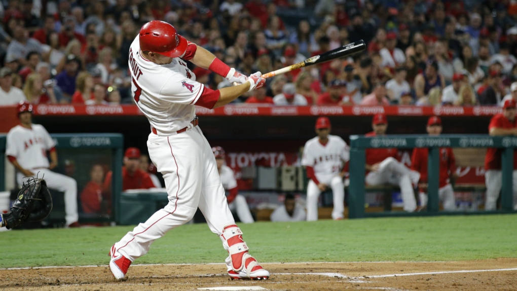 Mike Trout gets 1,000th hit