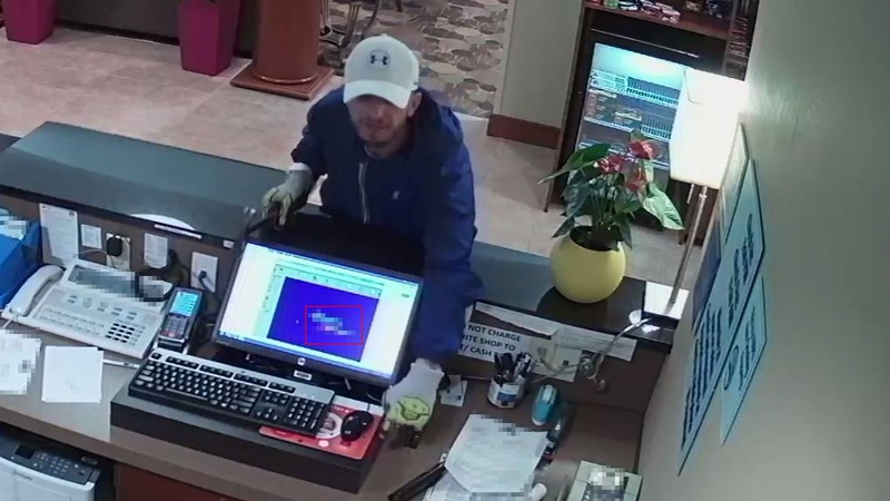 Hotel robbery surveillance