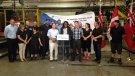 Minister of Education Mitzie Hunter announces $3Million grant to 10 local businesses in Windsor-Essex. (Stefanie Masotti / CTV Windsor)