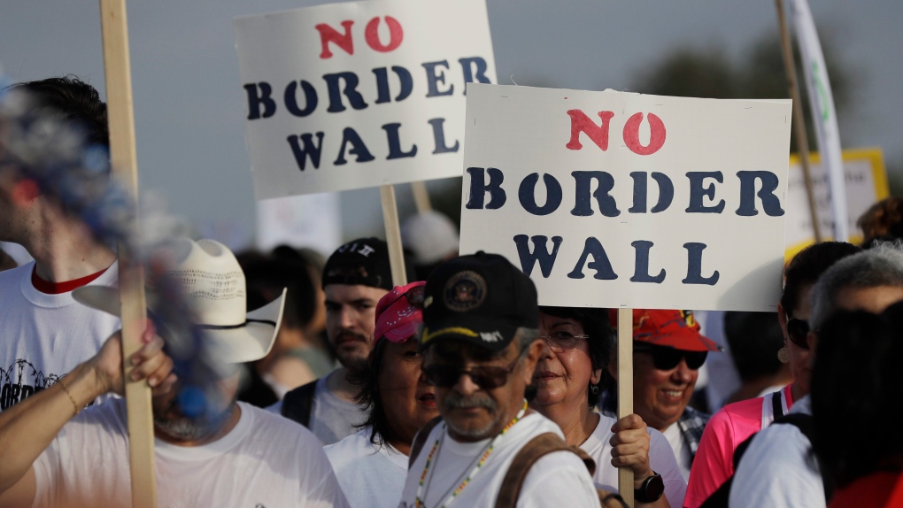 border wall protest