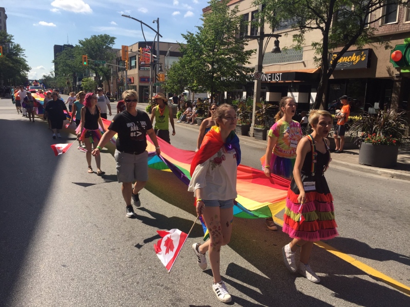 Windsor-Essex Pride Fest concludes with a parade on Sunday, August 13, 2017.
(Sacha Long / CTV Windsor)
