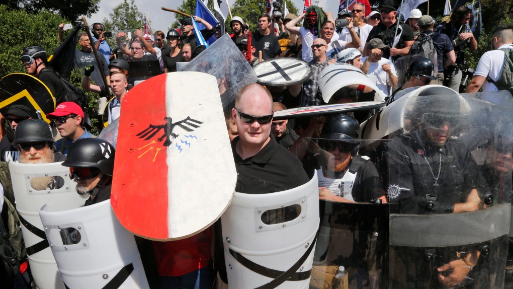 White nationalist demonstrators 