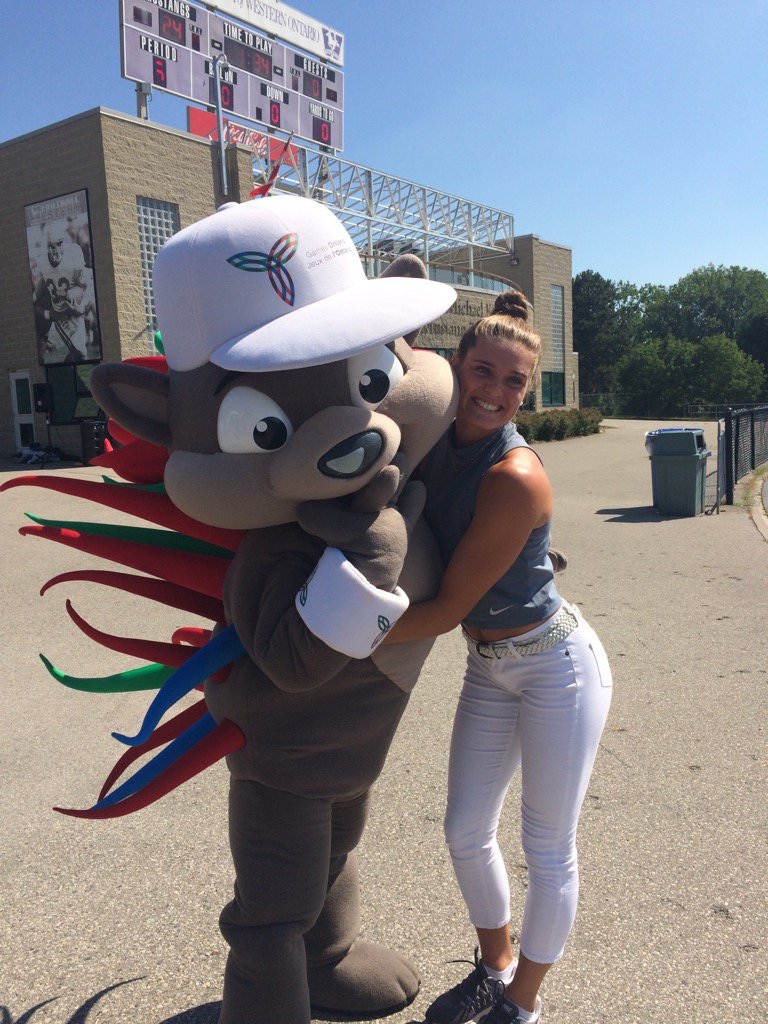 Alysha Newman with Pachi, Ontario Summer Games