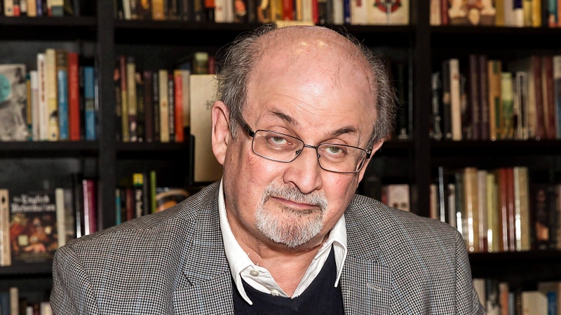 Author Salman Rushdie in London, England, on Tuesday, June 6, 2017. (THE CANADIAN PRESS / AP-Photo by Grant Pollard / Invision / AP)