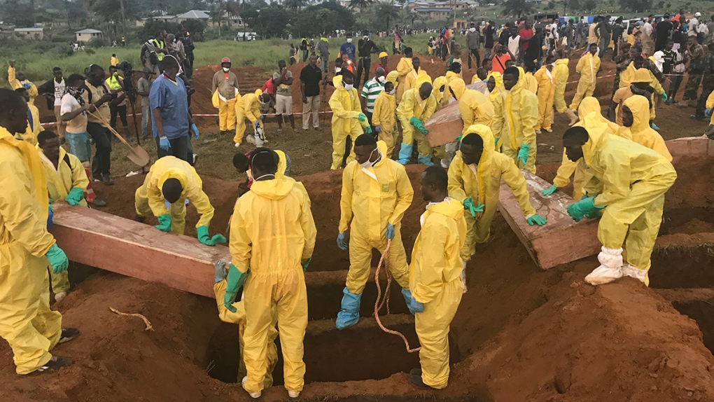 Mass funeral for victims in Sierra Leone