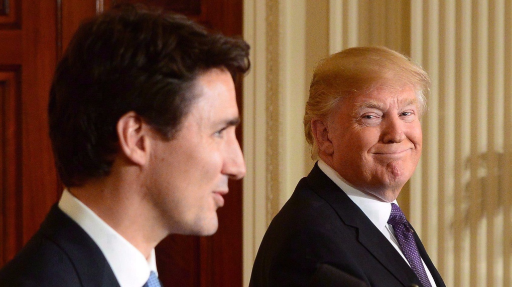Prime Minister Justin Trudeau and U.S. President D