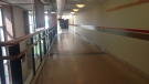 The Windsor Regional Hospital hallway where the stabbing took place. (Chris Campbell / CTV Windsor)