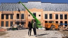Drake and architect Ferris Rafauli stand outside the rapper's under-construction digs on Toronto's Bridle Path back in May. (Instagram/Ferris Rafuli/@ferrisrafuli) 