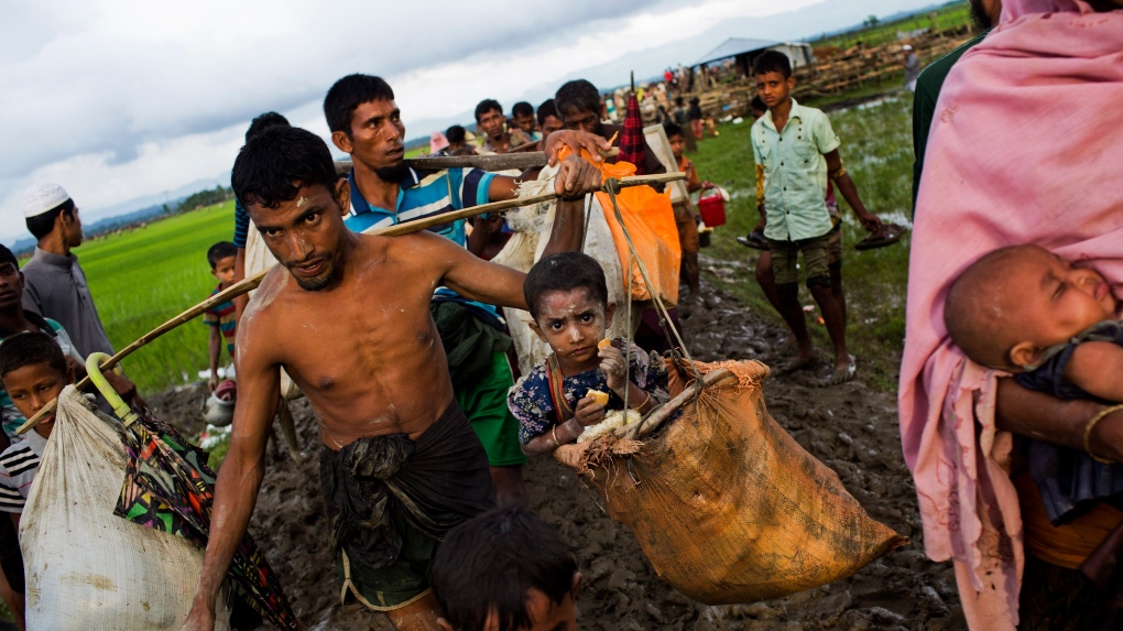 A Rohingya ethnic minority refugee