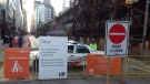 A section of King Street is closed for the Toronto International Film Festival in this file photo. (Cam Woolley/ CP24)