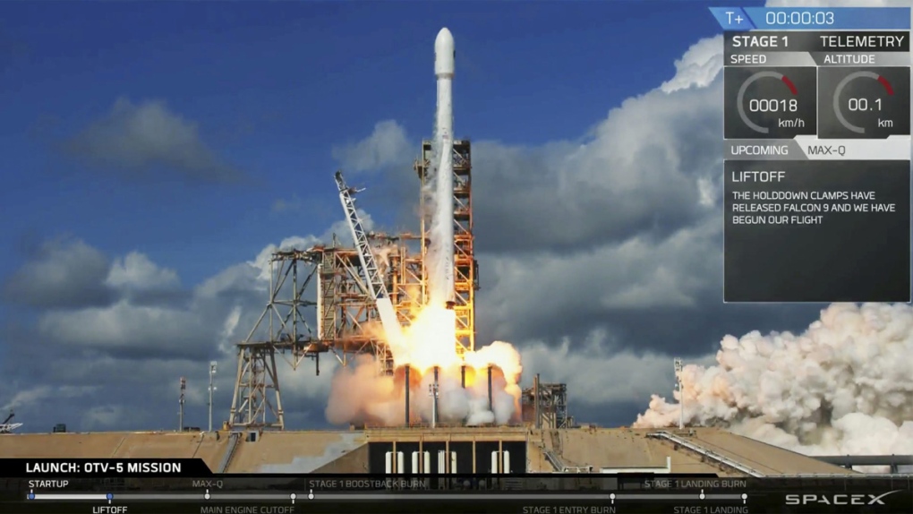 SpaceX Falcon rocket launching in Florida
