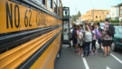 A Sooke School District bus is shown. (CTV News)