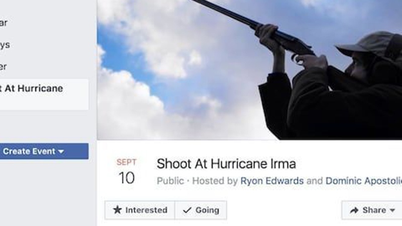 shoot hurricane irma