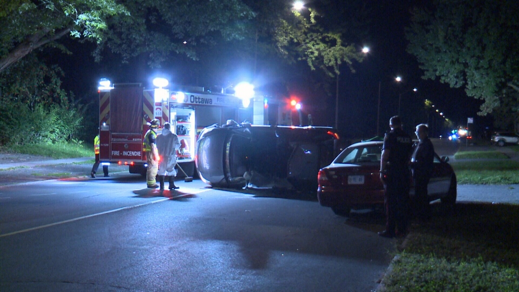 rollover on Meadowlands Drive