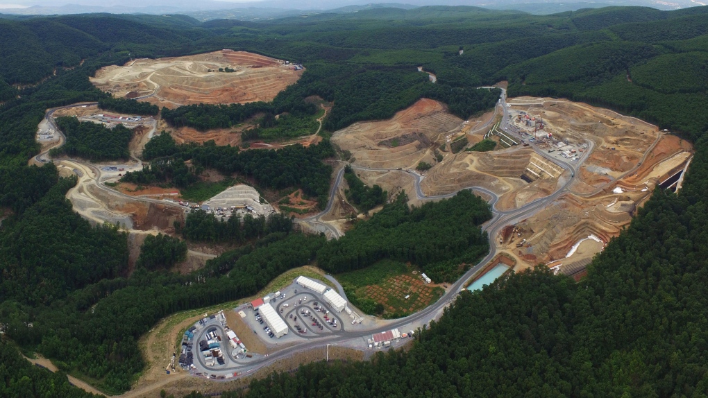 Gold mine complex in Skouries