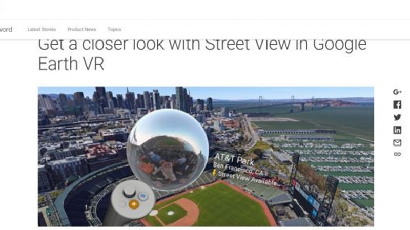 Google Earth VR and Street View  