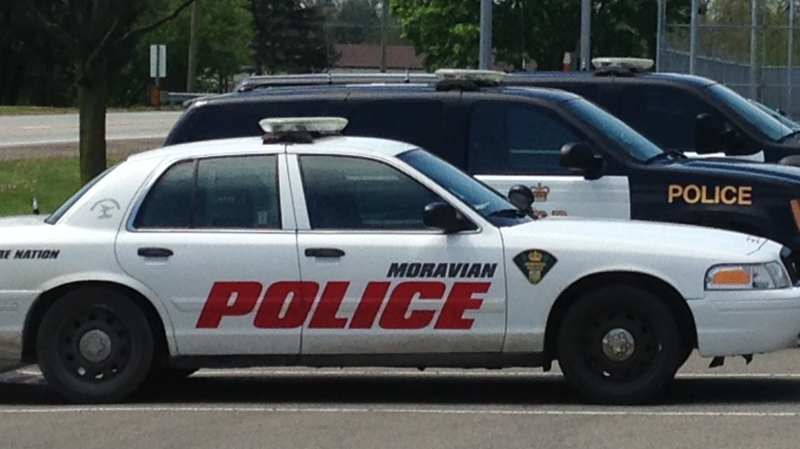 Moravian police cruiser. (Chris Campbell / CTV Windsor)