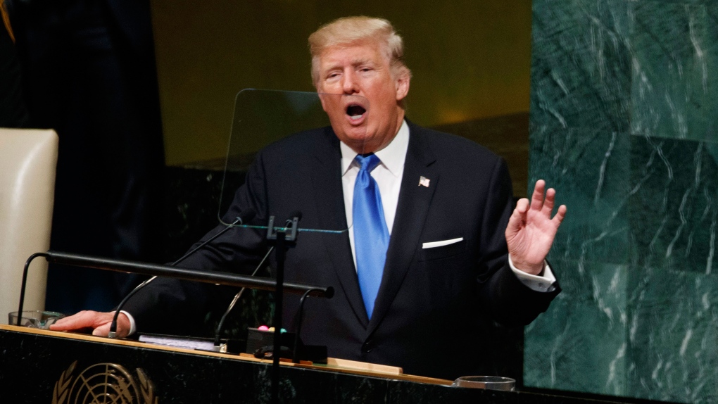 President Donald Trump at UN