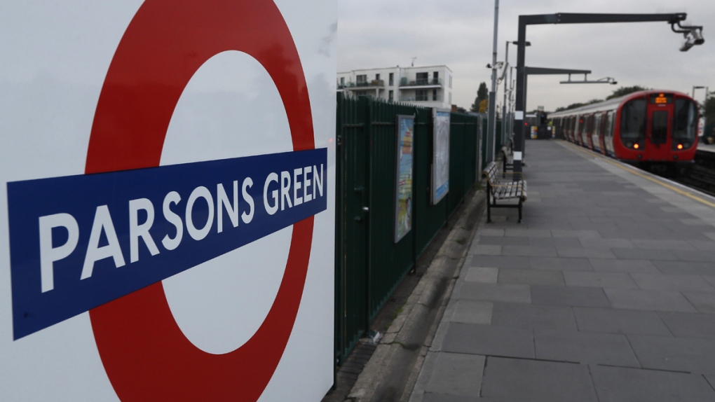 Parsons Green tube station in London