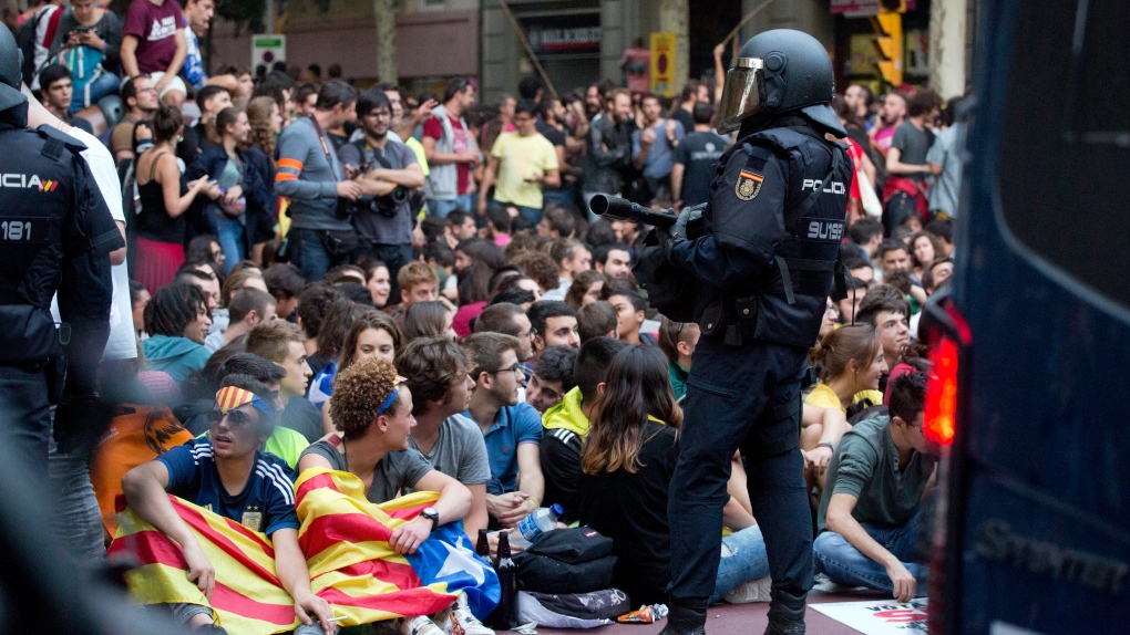 Barcelona protest 