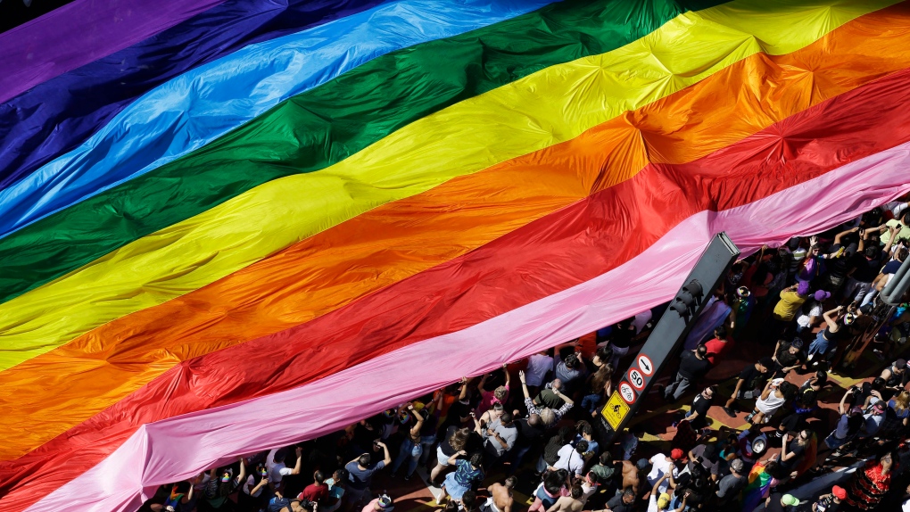 Annual Gay Pride Parade in Sao Paulo, Brazil