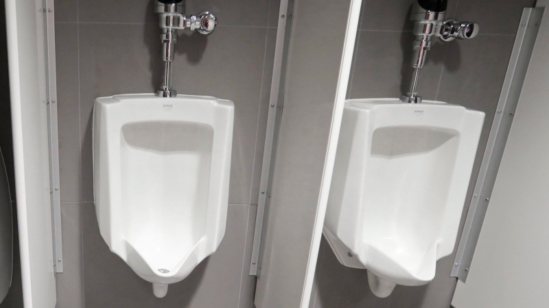 Urinals are shown in this file photo from Jan. 24, 2017. (AP / Carlos Osorio)