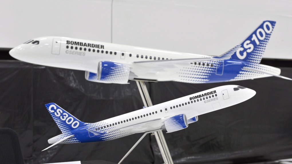 Models of Bombardier C-series airplanes