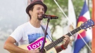Jason Mraz performs on NBC's 'Today' show in New York on July 18, 2014. (Charles Sykes / Invision)