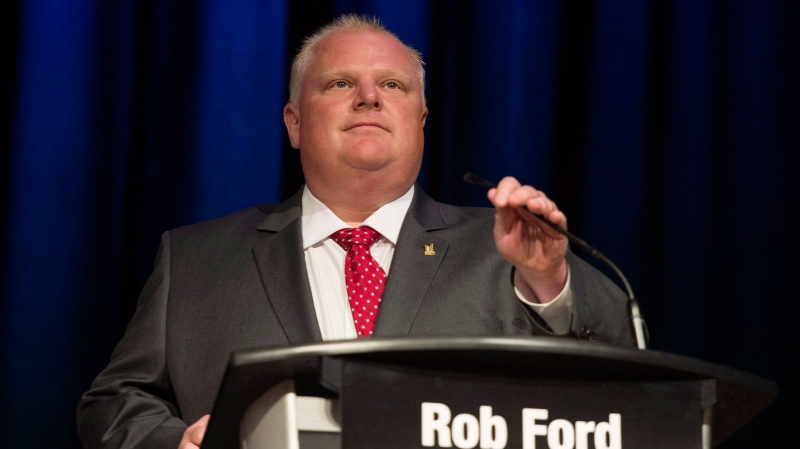 Mayor Rob Ford is pictured in Toronto on July 15, 2014. (The Canadian Press/Darren Calabrese) 