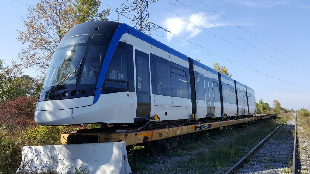 LRT ion train Waterloo Region Bombardier